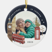 Décoration En Céramique Noël à Londres Keepsaké Photo (Devant)