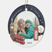 Décoration En Céramique Noël à Londres Keepsaké Photo (Gauche)