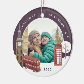 Décoration En Céramique Noël à Londres Keepsaké Photo (Gauche)