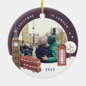 Décoration En Céramique Noël à Londres Keepsaké Photo (Dos)