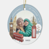 Décoration En Céramique Noël à Londres Keepsaké Photo (Gauche)