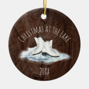 Décoration En Céramique Noël à l'ornement de la céramique du lac