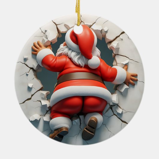 Décoration En Céramique Noël à Père Noël (Dos)