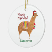 Décoration En Céramique Noël Alpaca Fleece Navidad Cute Keepsaké (Gauche)