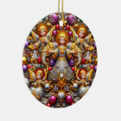 Décoration En Céramique NOËL ~ Anges 19e siècle ~ (Droite)
