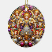 Décoration En Céramique NOËL ~ Anges 19e siècle ~ (Gauche)