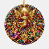 Décoration En Céramique NOËL ~ Anges 19e siècle ~ (Dos)
