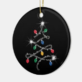 Décoration En Céramique Noël Arbre clair Rhinestone Mega Bling (Gauche)