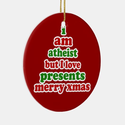 Décoration En Céramique Noël athée (Droite)