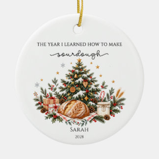 Décoration En Céramique Noël au pain au levain personnalisé