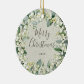 Décoration En Céramique Noël aux neiges non photo sur mesure (Droite)