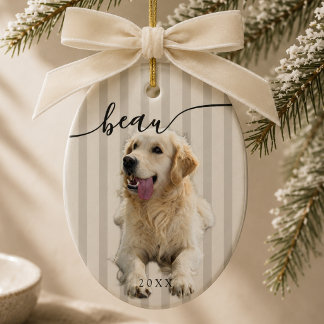 Décoration En Céramique Noël avec photo de compagnie personnalisée