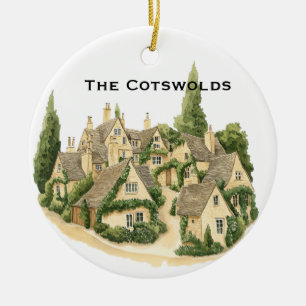 Décoration En Céramique Noël avec photo personnalisée Cotswolds Royaume-Un