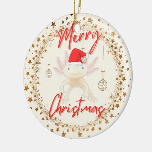 Décoration En Céramique Noël Axolotl (Gauche)