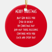 DÉCORATION EN CÉRAMIQUE NOËL BÉNÉFICIE (Devant)