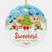 Décoration En Céramique Noël biscuits gelés boulangerie pâtisserie hiver (Devant)