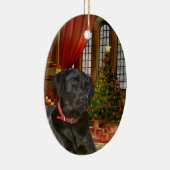 Décoration En Céramique Noël Black Lab (Droite)
