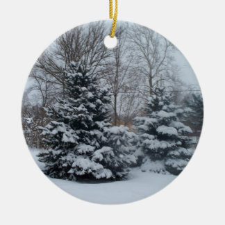 Décoration En Céramique Noël blanc