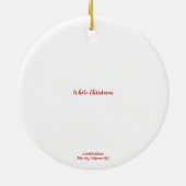 Décoration En Céramique Noël blanc (Dos)