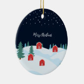 Décoration En Céramique Noël blanc rustique (Droite)