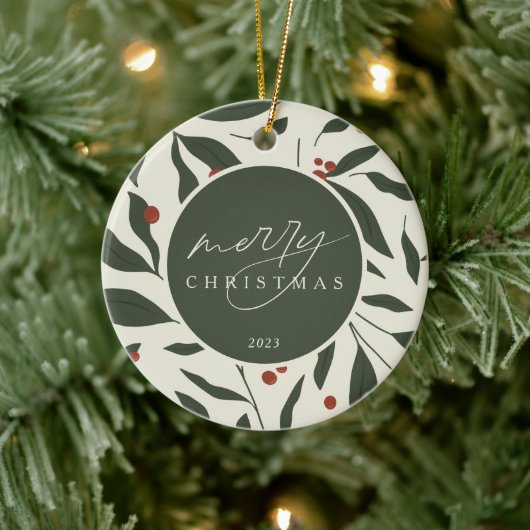 Décoration En Céramique Noël botanique flou (Arbre)