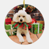 Décoration En Céramique Noël - caniche - Riley (Dos)