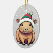 Décoration En Céramique Noël Capybara (Gauche)