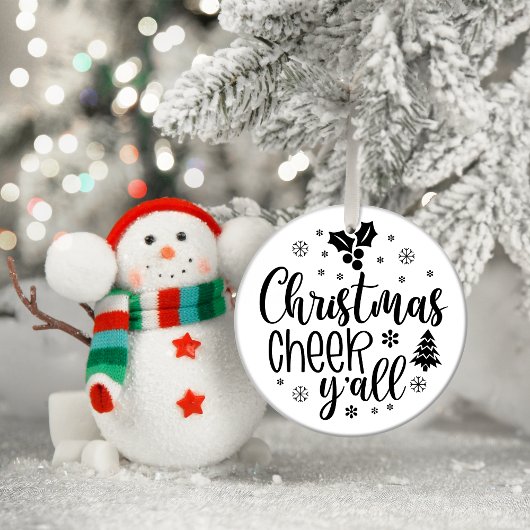 Décoration En Céramique Noël Cheer y'all