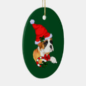 Décoration En Céramique Noël chiot boxer (Droite)