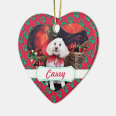 Décoration En Céramique Noël - Cockapoo - Casey (Gauche)