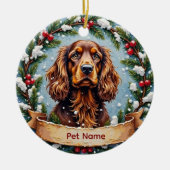 Décoration En Céramique Noël Cocker Spaniel (Devant)