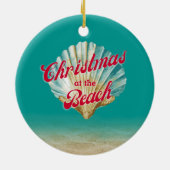 Décoration En Céramique Noël côtier au Beach Sand and Seashell (Dos)