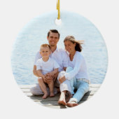 Décoration En Céramique Noël côtier Marine Bleu Sable Dollar Photo (Dos)