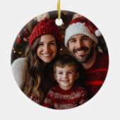 Décoration En Céramique Noël Crèche religieuse Scène Famille Photo (Dos)