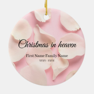 Décoration En Céramique Noël dans les pétales de rose d'ornement mémorial