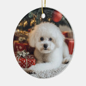 Décoration En Céramique Noël de Bichon (Gauche)
