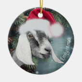 Décoration En Céramique Noël de chèvre nubienne (Devant)