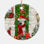 Décoration En Céramique Noël de Chien Husky Sibérien (Dos)