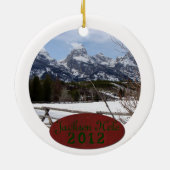 Décoration En Céramique Noël de Jackson Hole (Dos)