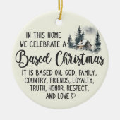 Décoration En Céramique Noël de la famille chrétienne (Devant)