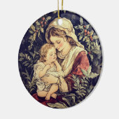 Décoration En Céramique Noël de la Vierge à l'Enfant (Gauche)