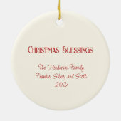 Décoration En Céramique Noël de la Vierge à l'Enfant (Dos)