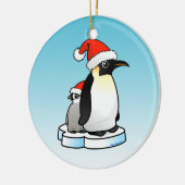 Décoration En Céramique Noël de l'empereur Penguin (Gauche)