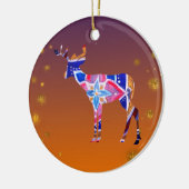 Décoration En Céramique Noël de Mandala Reindeer (Gauche)