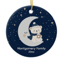 Noël de Minuit personnalisé | Bleu marine, argent