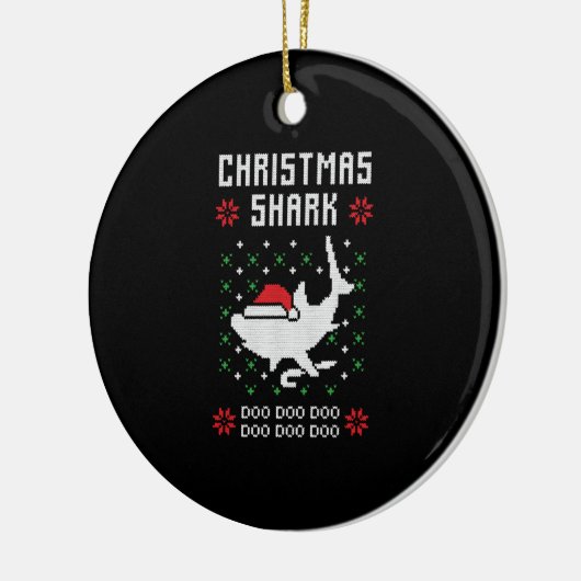 Décoration En Céramique Noël de Noël de Shark laid (Gauche)