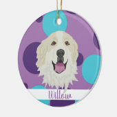 Décoration En Céramique Noël de Noël des grandes Pyrénées (Gauche)