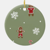 Décoration En Céramique Noël de pain d'épices (Dos)