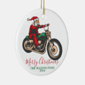 Décoration En Céramique Noël de Père Noël personnalisé (Droite)