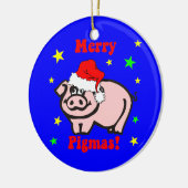 Décoration En Céramique Noël de porc (Gauche)